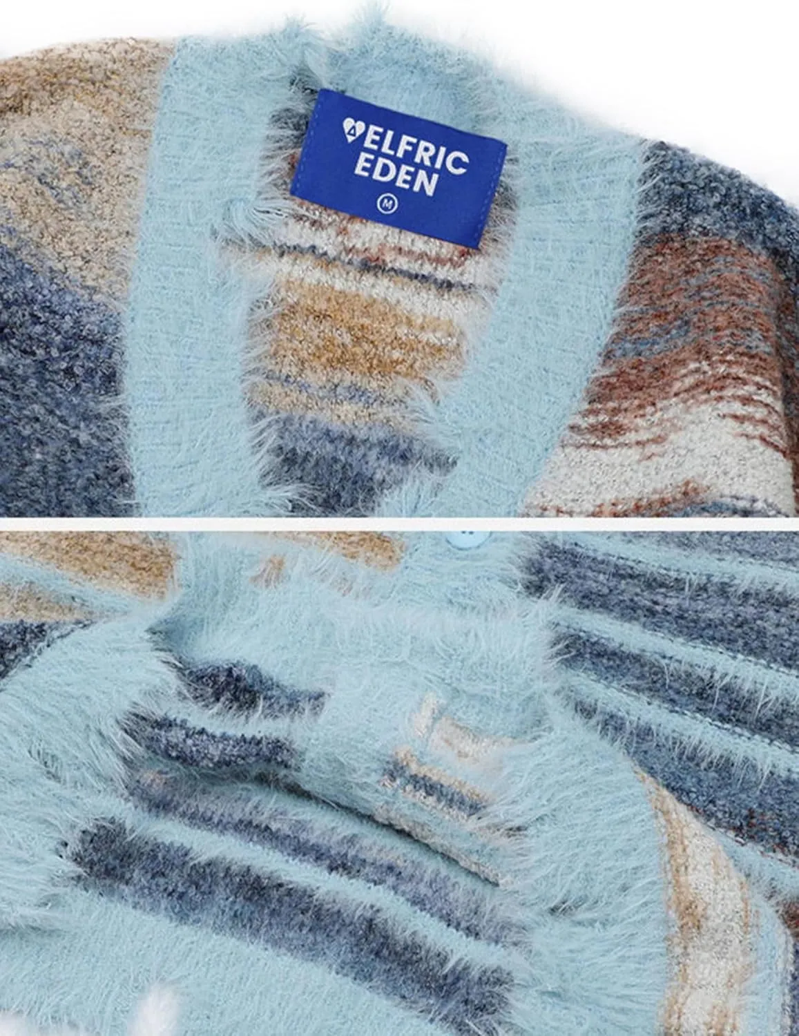 Aelfric Eden Cardigan Sweater Open Front Casual Knit Cardigans Pinstripe Fashion Sweaters Y2k 2025 Outfits