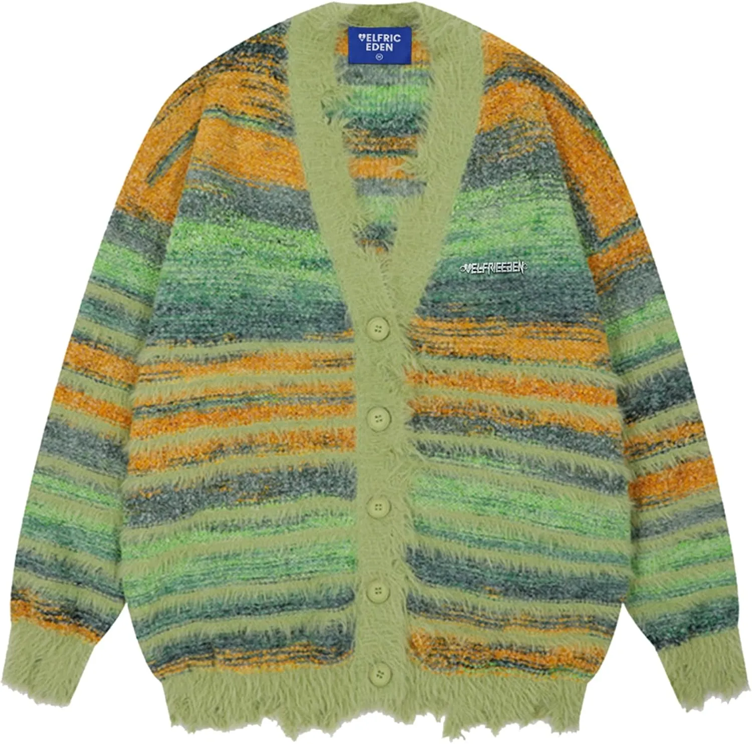 Aelfric Eden Cardigan Sweater Open Front Casual Knit Cardigans Pinstripe Fashion Sweaters Y2k 2025 Outfits