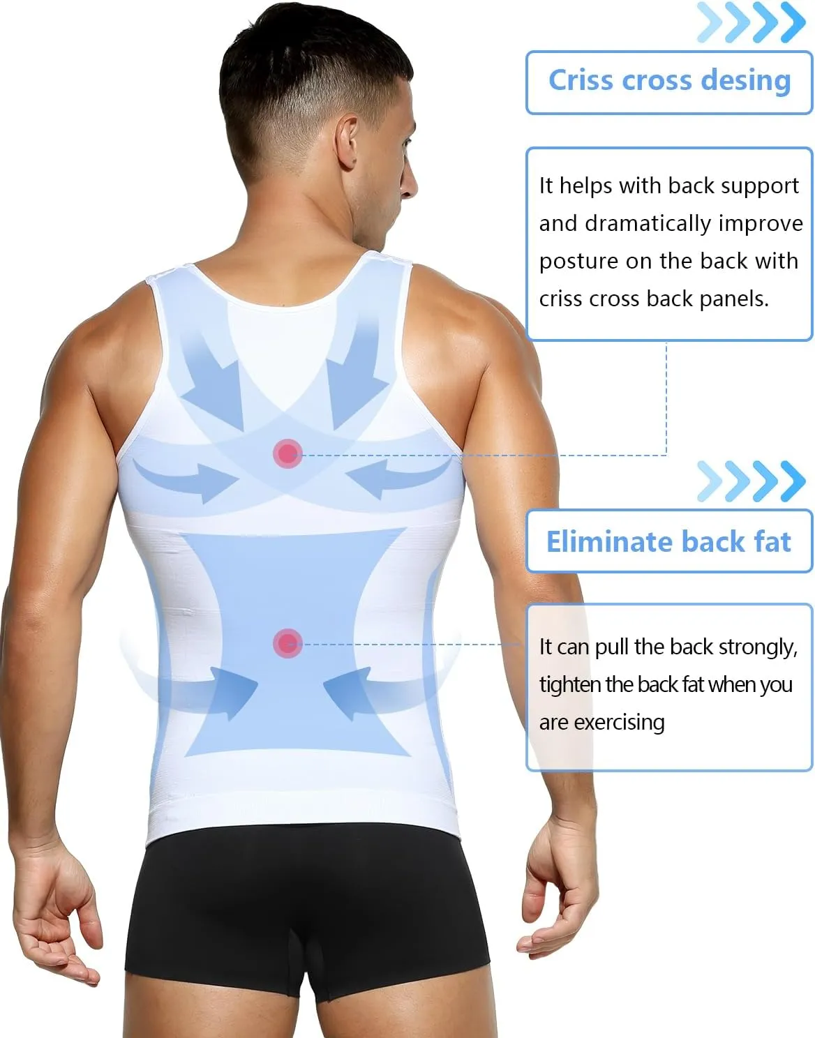 Arjen Kroos Compression Shirts for Men Body Shaper Slimming Tank Top Undershirts Gym Gear Shapewear 4 Pack