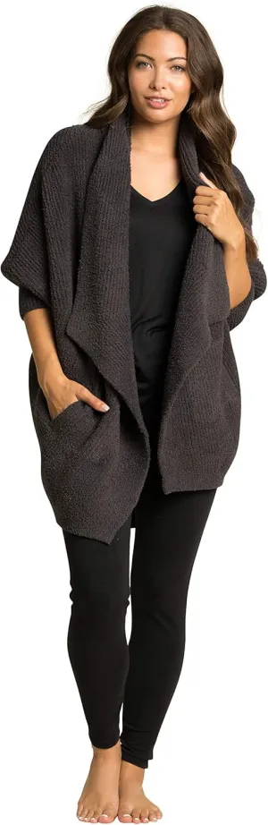 Barefoot Dreams CozyChic Chevron Ribbed Cardi, Long Fine Knit Cardigans