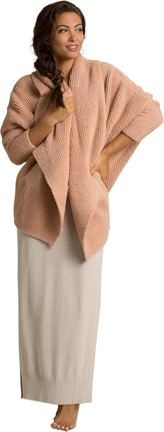 Barefoot Dreams CozyChic Chevron Ribbed Cardi, Long Fine Knit Cardigans