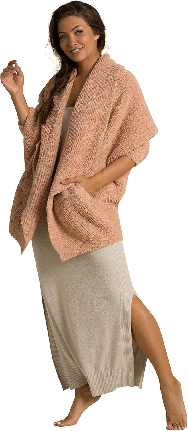 Barefoot Dreams CozyChic Chevron Ribbed Cardi, Long Fine Knit Cardigans