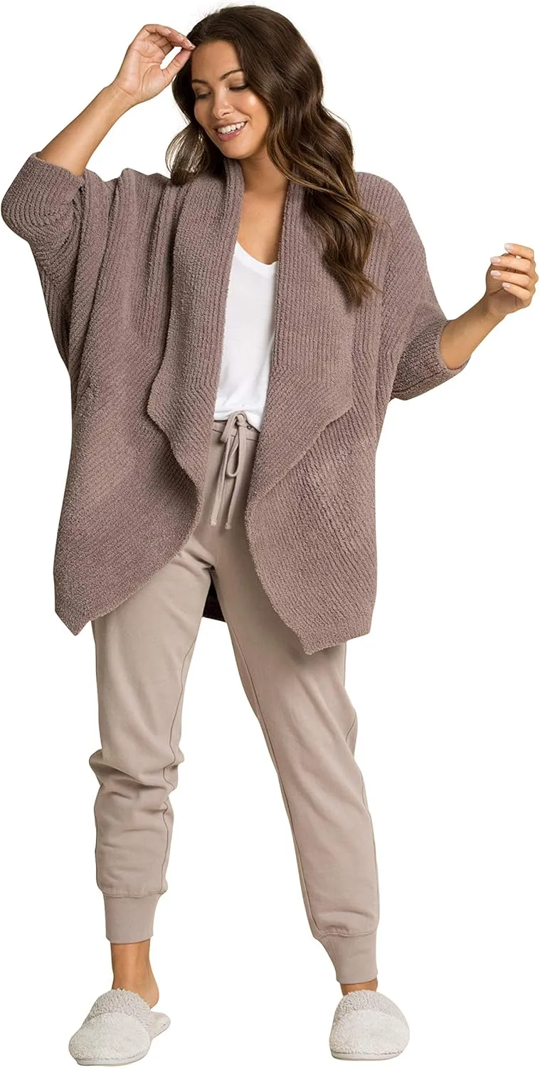 Barefoot Dreams CozyChic Chevron Ribbed Cardi, Long Fine Knit Cardigans