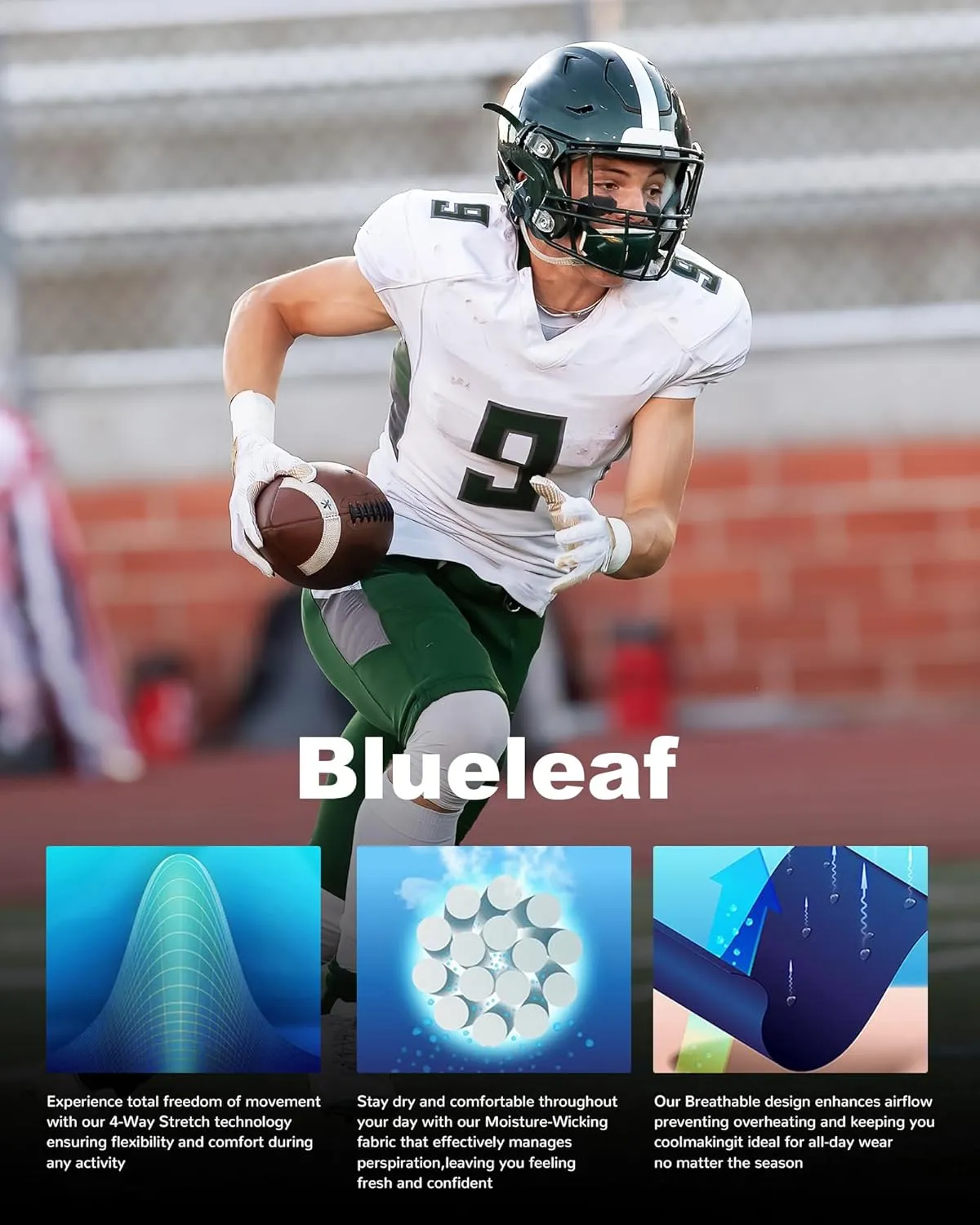 Blueleaf Boys Sleeveless Compression Shirt Youth Mesh Back Tank Tops Kids Athletic Basketball Undershirts