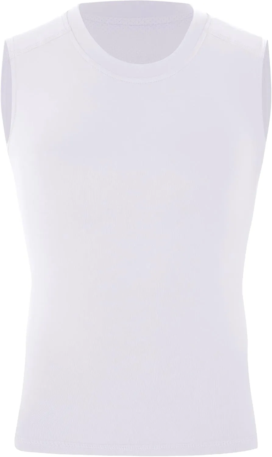 Blueleaf Boys Sleeveless Compression Shirt Youth Mesh Back Tank Tops Kids Athletic Basketball Undershirts