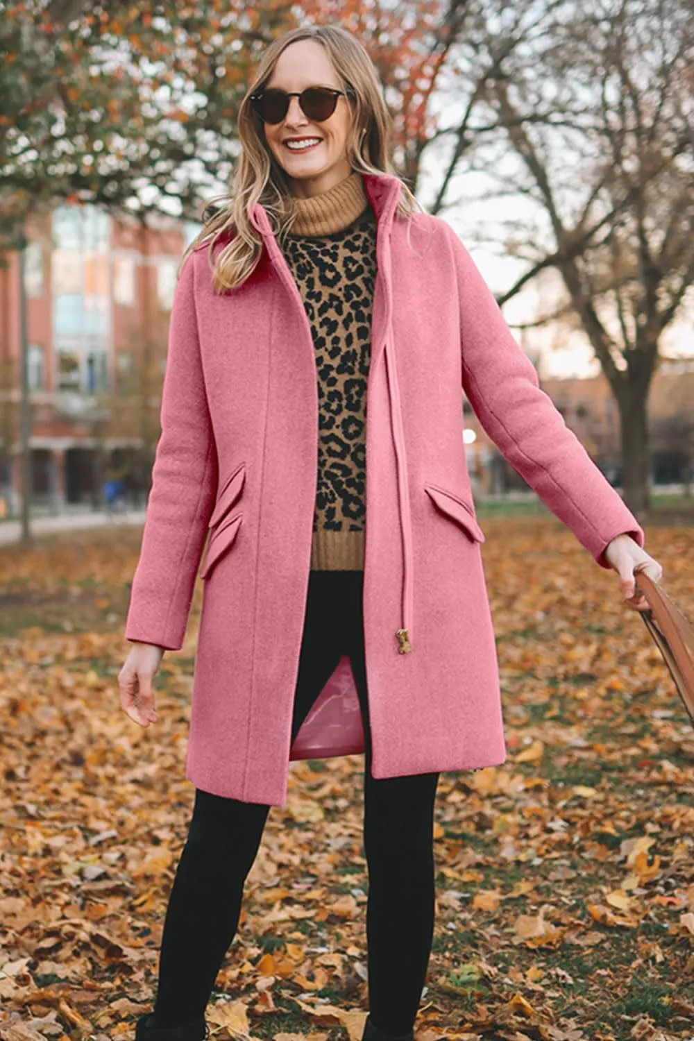 BZB Womens Long Coat Classic Open Front Zip Up Casual Winter Wool Blend Over Pea Coats Long Jackets