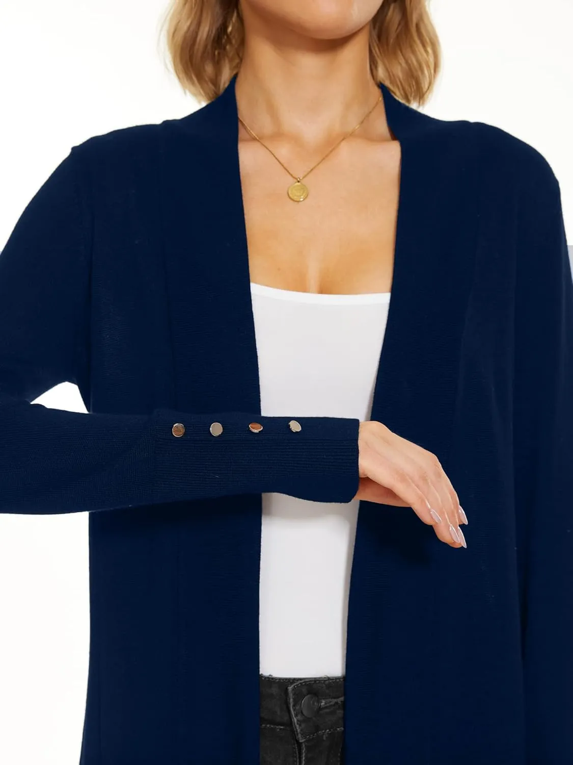 Cardigan for Women Dressy Casual Long Sleeve Open Front Knit Cardigan Sweaters