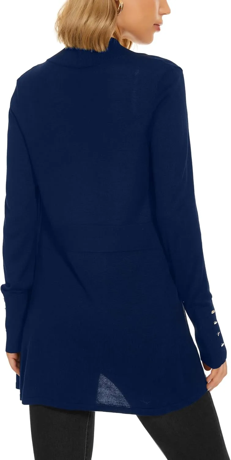 Cardigan for Women Dressy Casual Long Sleeve Open Front Knit Cardigan Sweaters