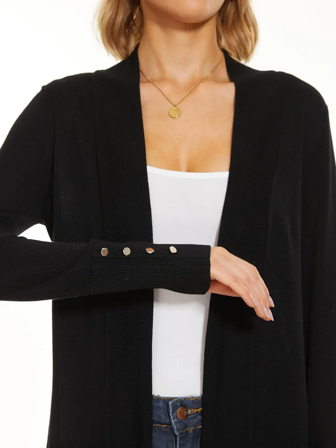 Cardigan for Women Dressy Casual Long Sleeve Open Front Knit Cardigan Sweaters