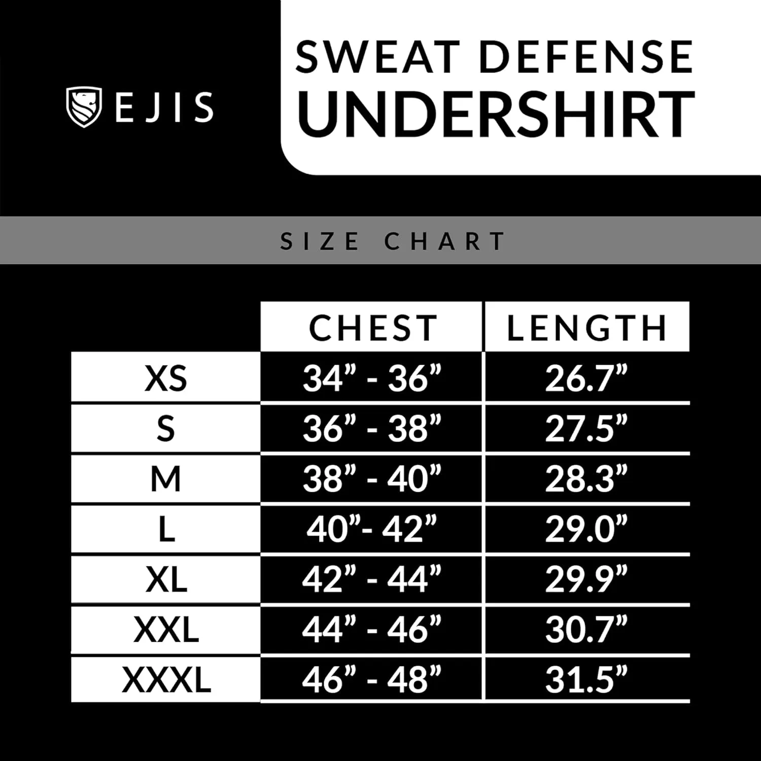 Ejis Men's Sweat Proof Undershirt, V Neck, Anti-Odor Silver, Micro Modal, Sweat Pads