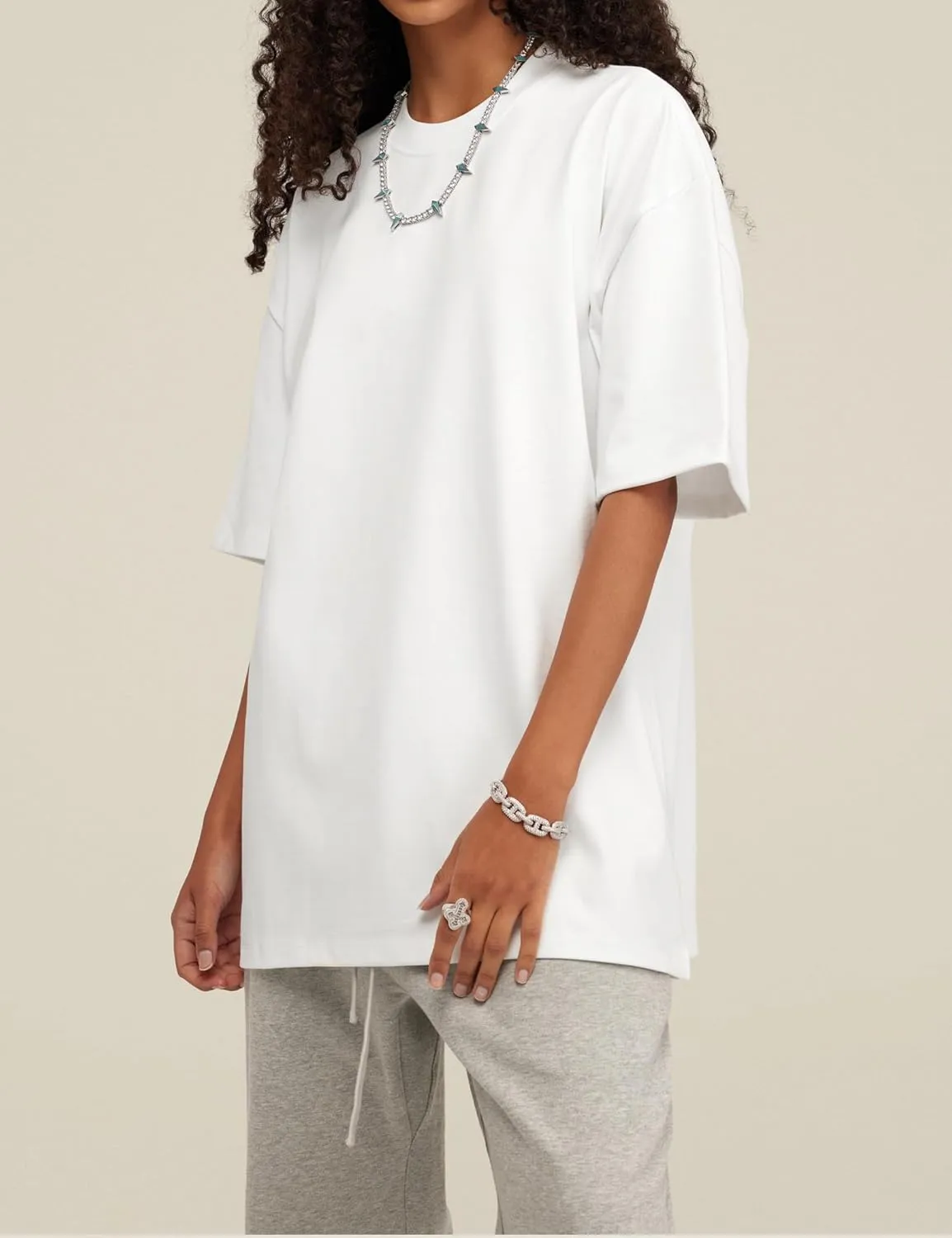 FAIABLE Mens T-Shirts Oversized Tshirts Shirts Heavyweight Basic Plain Tees Cotton Short Sleeve Tee Shirt for Men Unisex