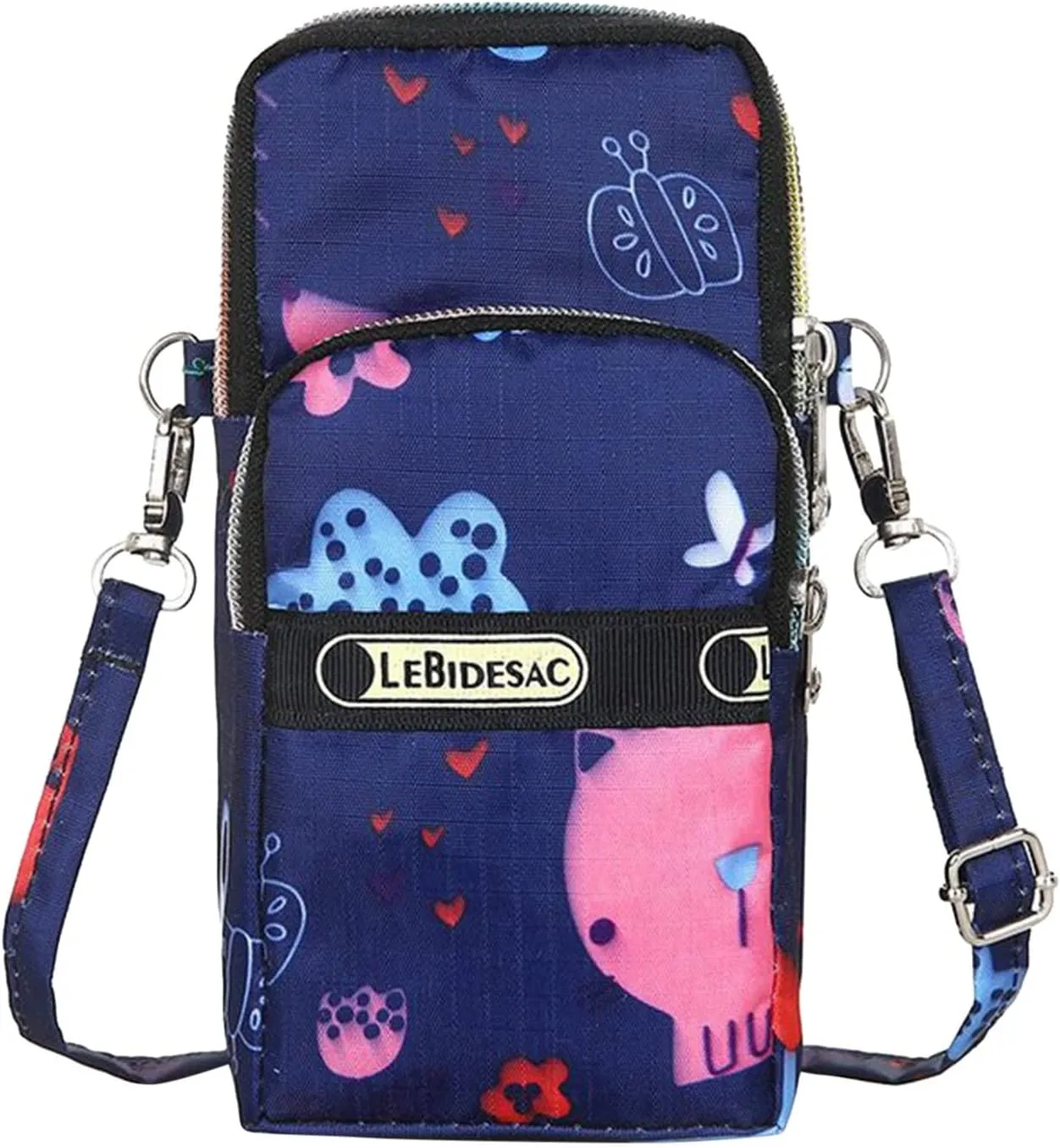 Fashion Neutral Nylon Water Proof Print Outdoor Sports Arm Bags Phone Bag Shoulder Bag Mens Shoulder (One Size)