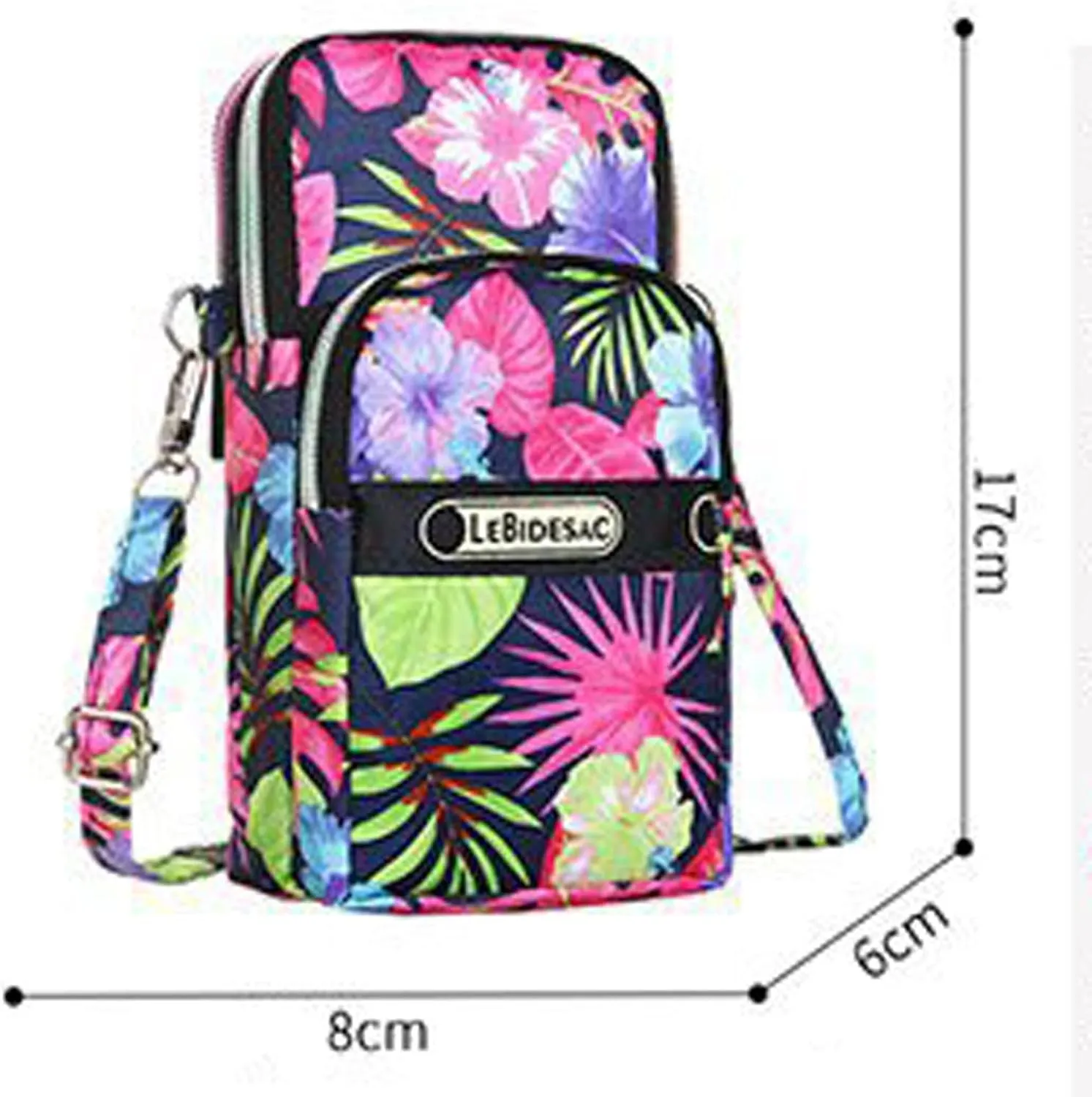 Fashion Neutral Nylon Water Proof Print Outdoor Sports Arm Bags Phone Bag Shoulder Bag Mens Shoulder (One Size)