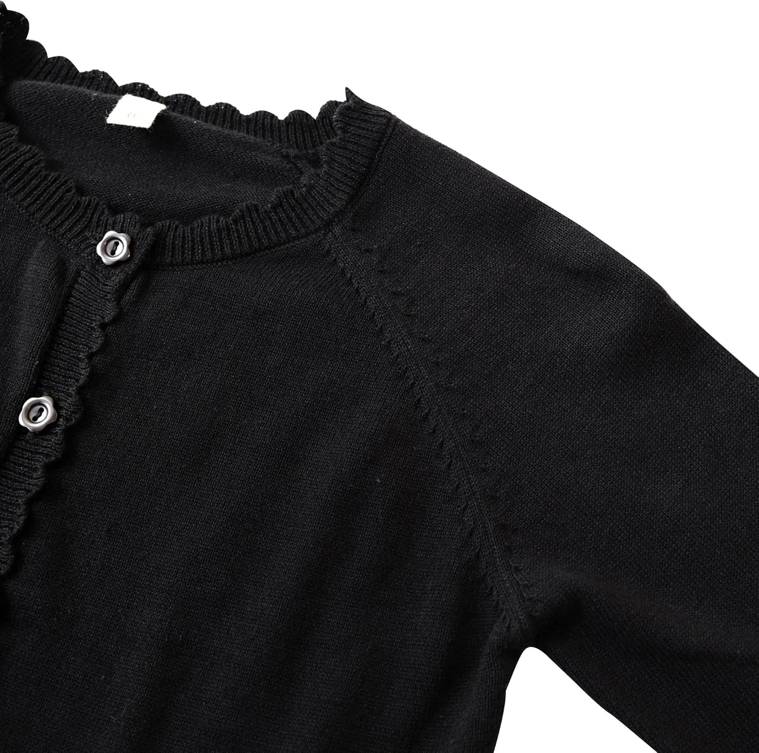 Girls Cardigan Sweater Long Sleeve Knit Bolero Shrug Cropped Tops Kids Cardigans with Button