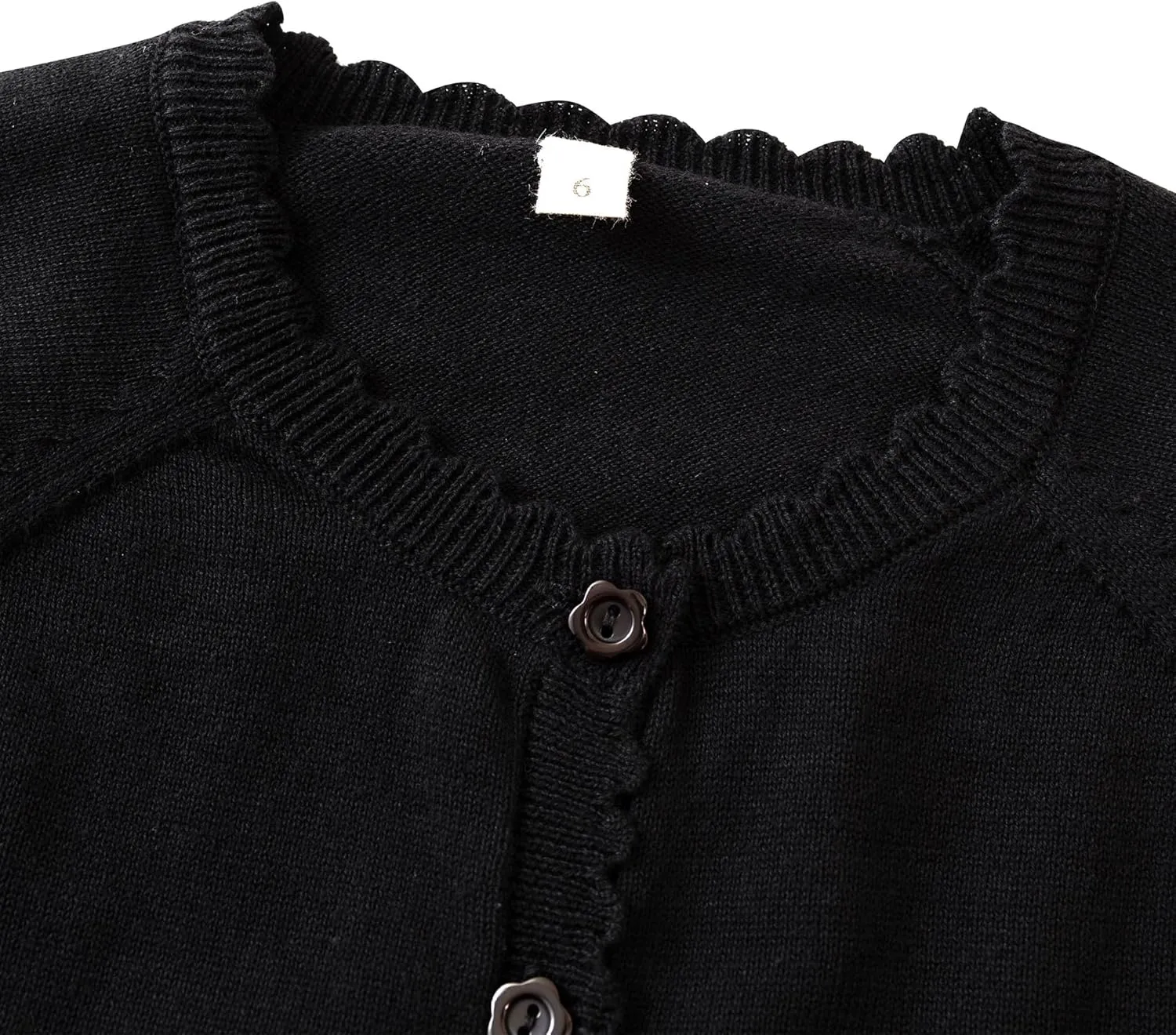 Girls Cardigan Sweater Long Sleeve Knit Bolero Shrug Cropped Tops Kids Cardigans with Button