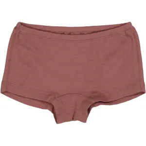 Girls Wool Panties - rose brown