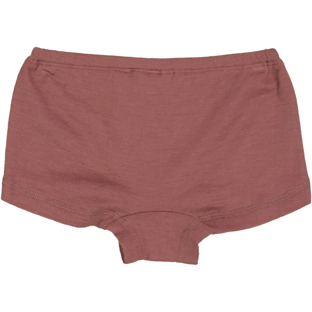 Girls Wool Panties - rose brown