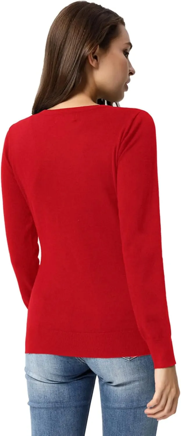 GRACE KARIN Women's Classic Long Sleeve Knit Cardigan Sweaters Casual Open Front Button Down Cardigan S-3XL