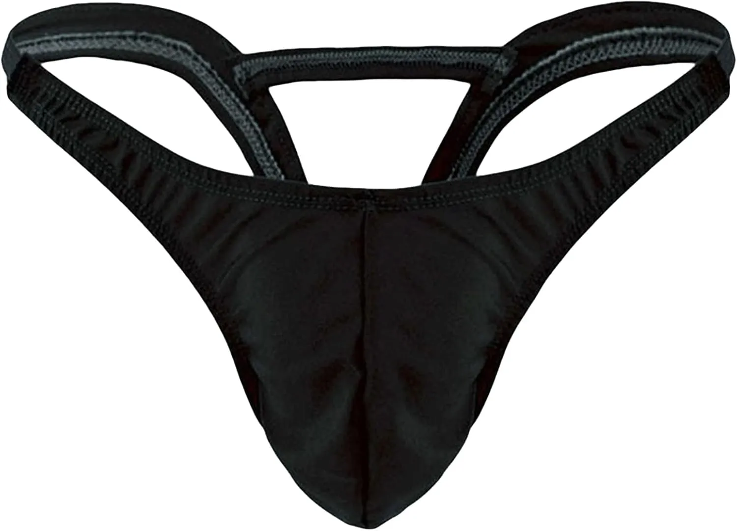 JEsilunmaMY Low Rise Underwear for Men Solid Color Bulge Pouch G-String Bikini Briefs Hollow Out Backless Panties Swimwear