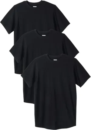 KingSize Men's Big & Tall 3-Pack Cotton Crewneck Undershirt