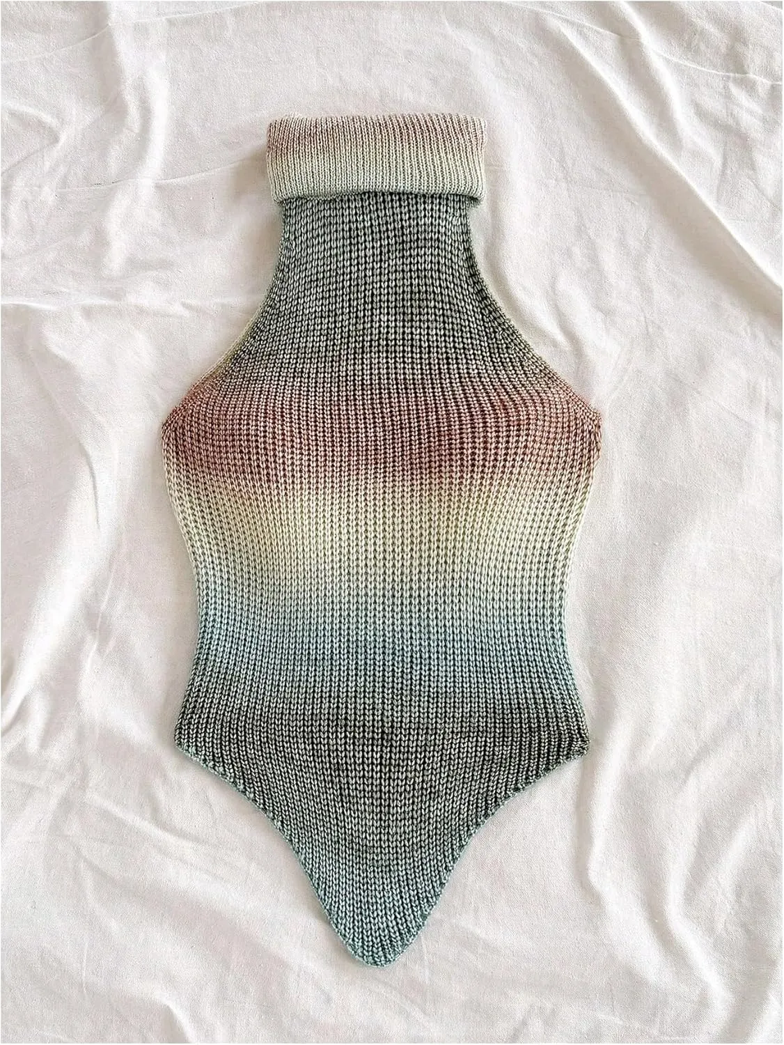 MakeMeChic Women's Turtleneck Halter Sleeveless Sweater Stretchy Knit Tank Crop Tops