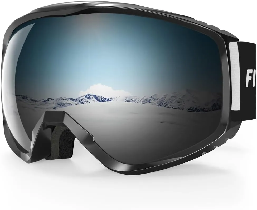 Masque de Ski, Lunette de Ski pour Homme Femme Adulte - Anti-bue, Anti-UV Photochromique Lentille Sphrique - Fitnessterapy