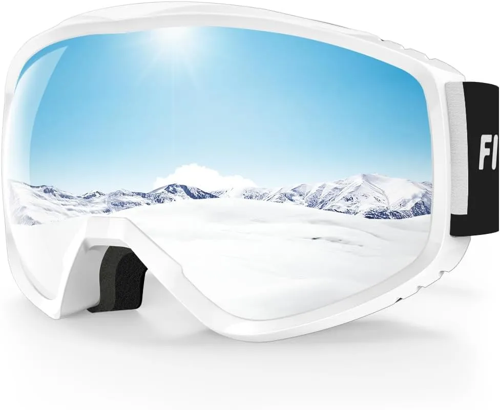 Masque de Ski, Lunette de Ski pour Homme Femme Adulte - Anti-bue, Anti-UV Photochromique Lentille Sphrique - Fitnessterapy