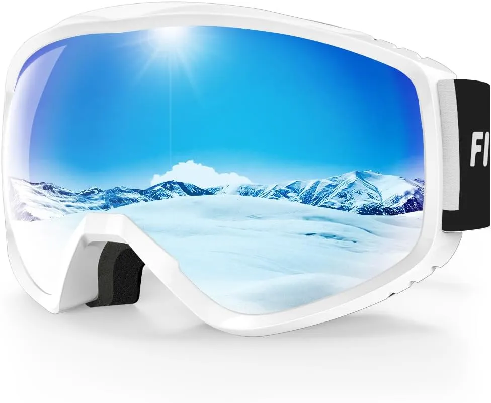 Masque de Ski, Lunette de Ski pour Homme Femme Adulte - Anti-bue, Anti-UV Photochromique Lentille Sphrique - Fitnessterapy
