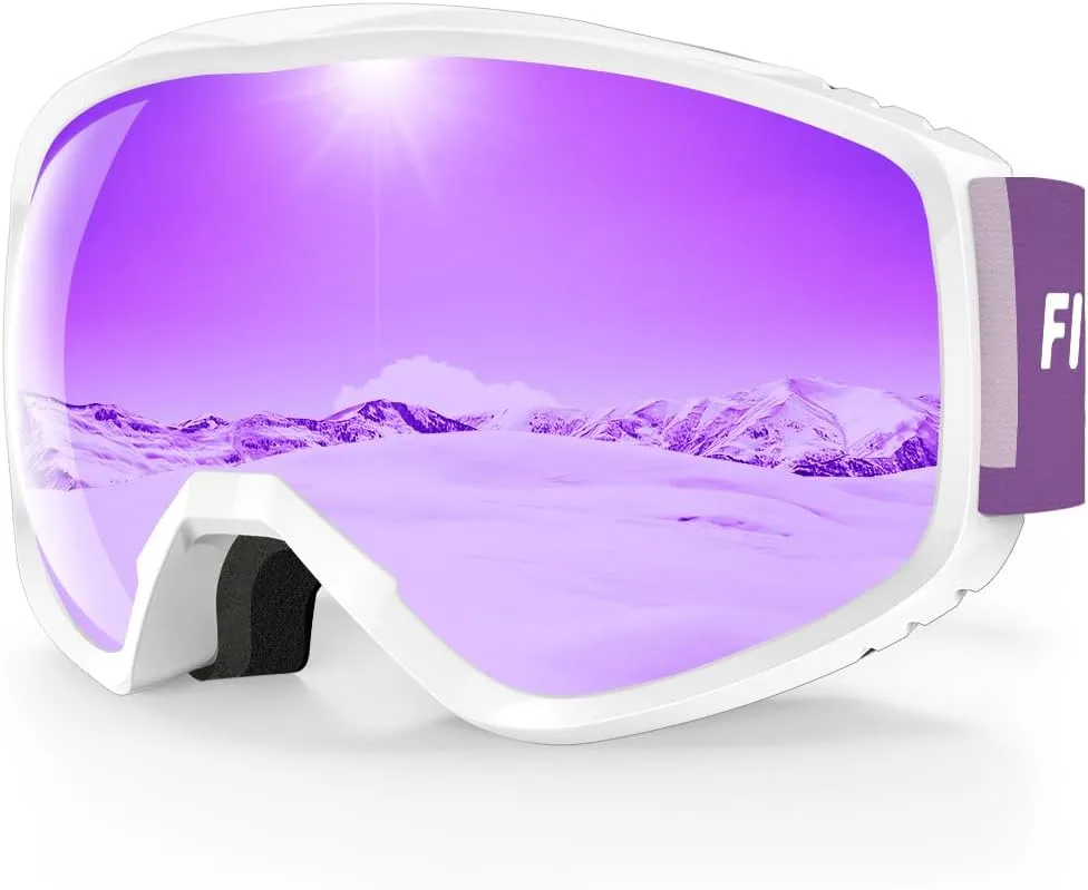 Masque de Ski, Lunette de Ski pour Homme Femme Adulte - Anti-bue, Anti-UV Photochromique Lentille Sphrique - Fitnessterapy