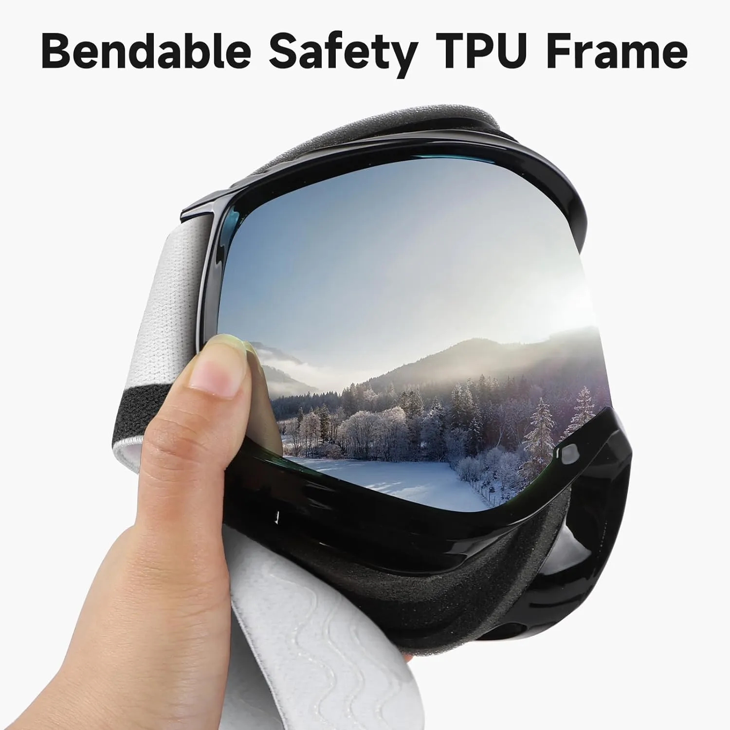 Masque de Ski, Lunette de Ski pour Homme Femme Adulte - Anti-bue, Anti-UV Photochromique Lentille Sphrique - Fitnessterapy