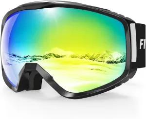 Masque de Ski, Lunette de Ski pour Homme Femme Adulte - Anti-bue, Anti-UV Photochromique Lentille Sphrique - Fitnessterapy