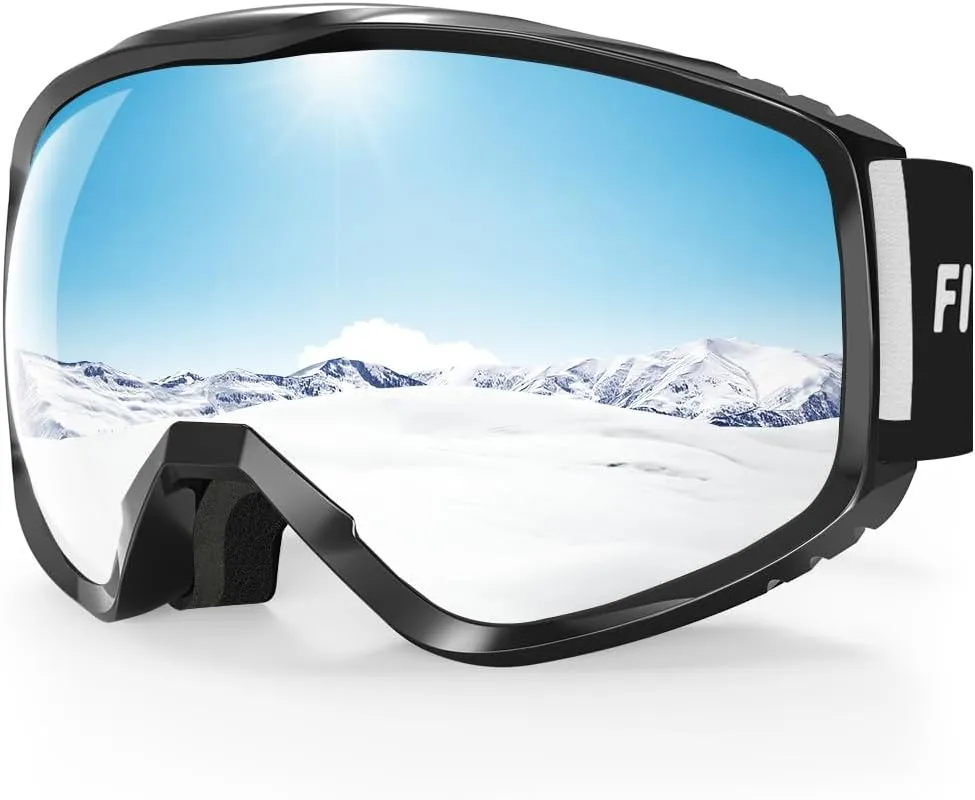 Masque de Ski, Lunette de Ski pour Homme Femme Adulte - Anti-bue, Anti-UV Photochromique Lentille Sphrique - Fitnessterapy