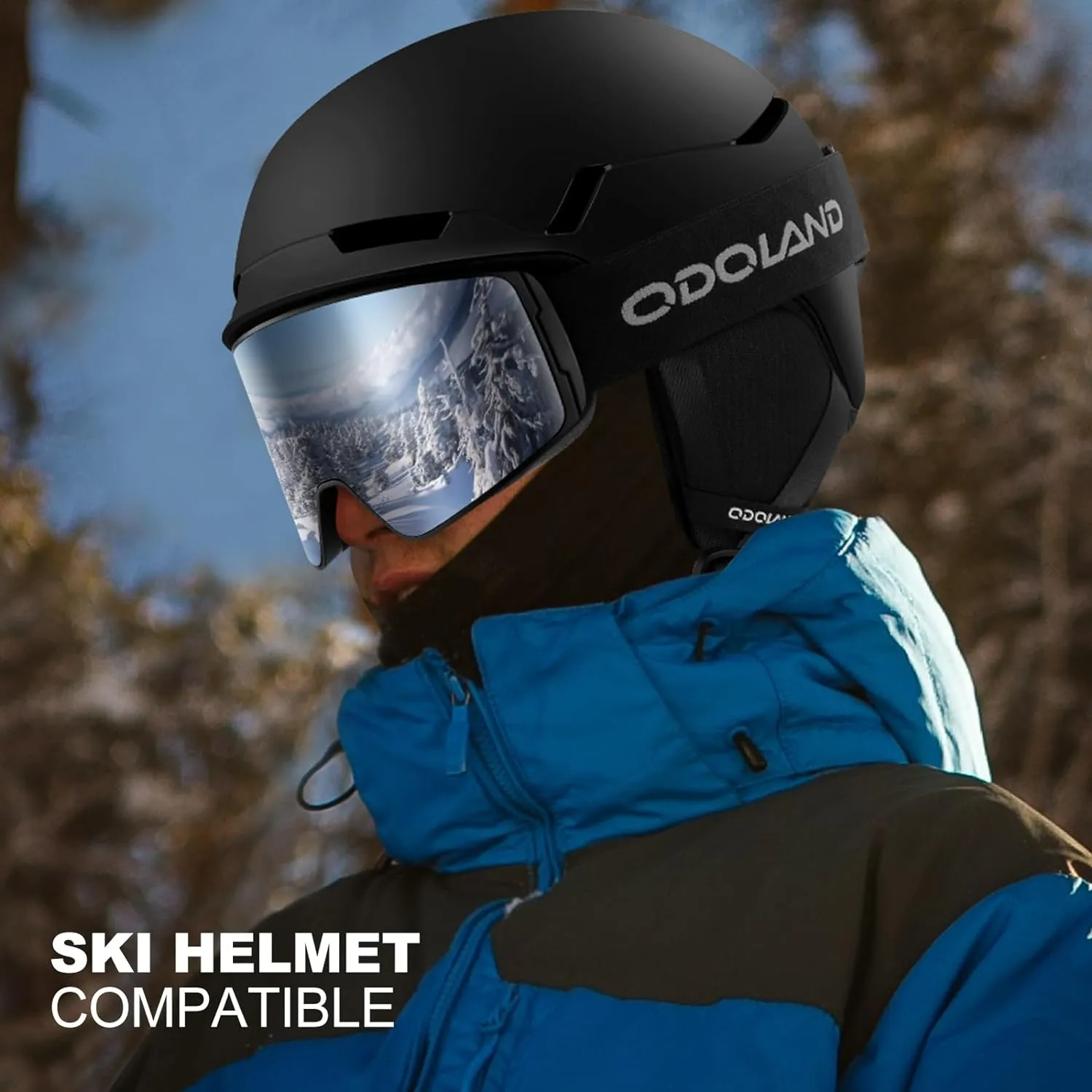 Masque de Ski Lunettes de Snowboard Cylindriques | Anti-UV400 Anti-Bue Coupe-Vent | Homme Femme Adolescent | Fitnessterapy