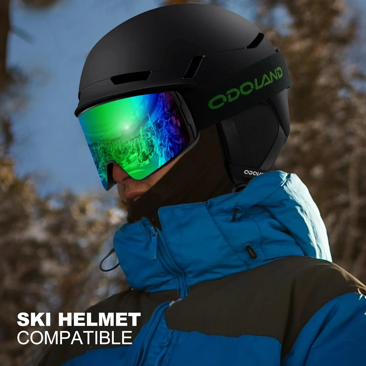 Masque de Ski Lunettes de Snowboard Cylindriques | Anti-UV400 Anti-Bue Coupe-Vent | Homme Femme Adolescent | Fitnessterapy