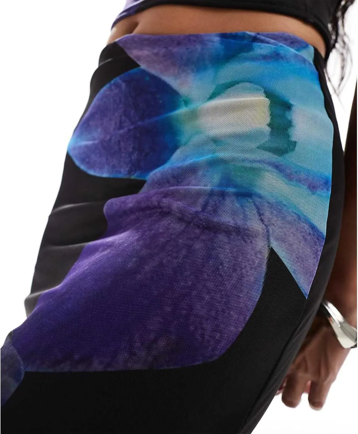Meiweileya Womens Y2k Ruffle Tank Top Maxi Skirt 2 Piece Sets Silk Floral Crop Sleeveless Dress Going Out Cocktail Club