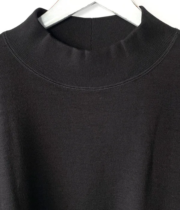 MHL./SOFT WOOL JERSEY TOP (BLACK)