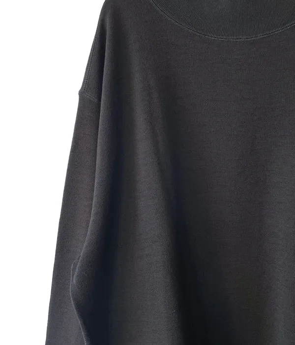 MHL./SOFT WOOL JERSEY TOP (BLACK)