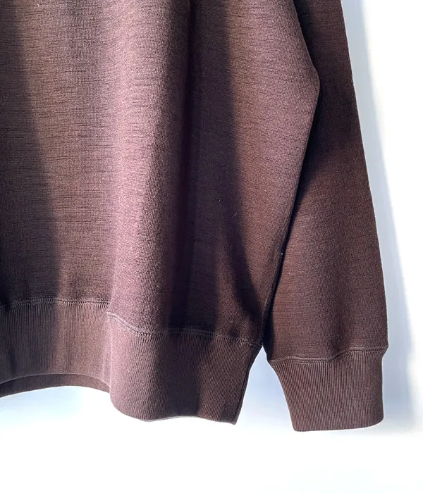 MHL./SOFT WOOL JERSEY TOP (BROWN)