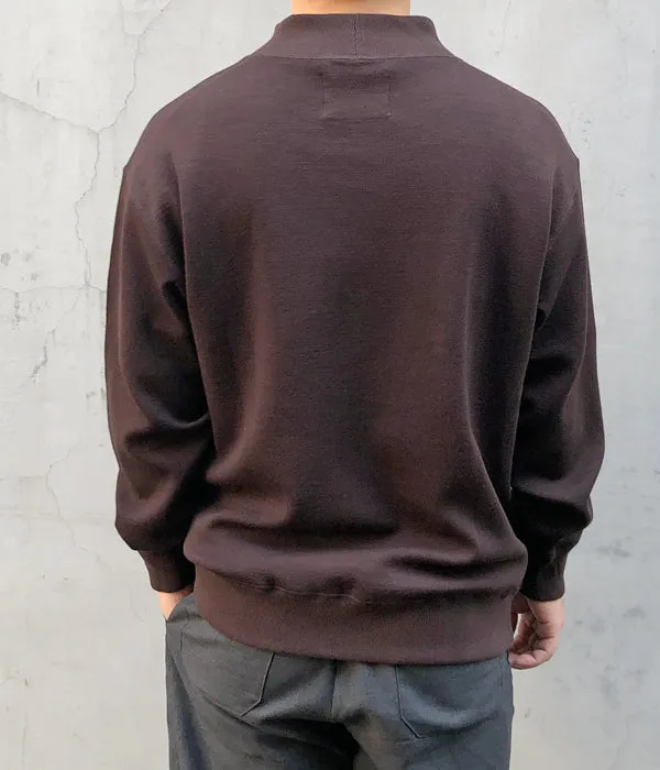 MHL./SOFT WOOL JERSEY TOP (BROWN)