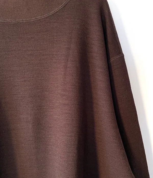 MHL./SOFT WOOL JERSEY TOP (BROWN)