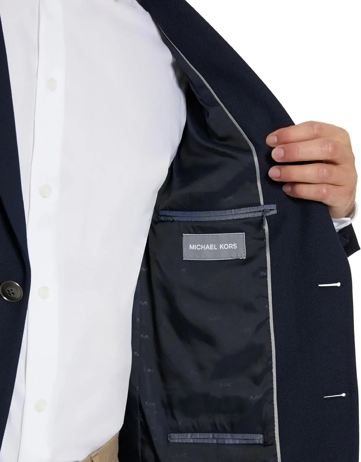 Michael Kors Mens Twill Koop Classic Sport Coat, Performance Fabric for Comfort, Timeless Style for Business & Casual Wear