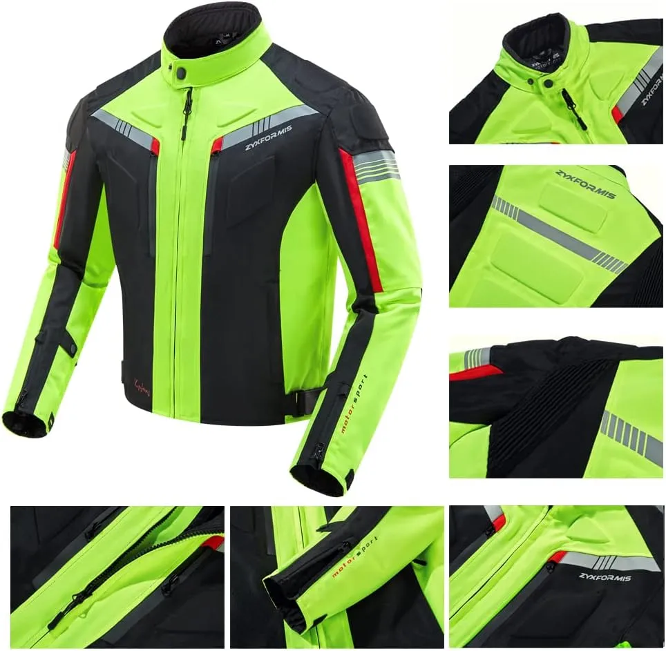 Motorcycle Jacket Motorbike Biker Waterproof Jackets Windproof Full Body Protective Gear Armoured Summer Winter for Men