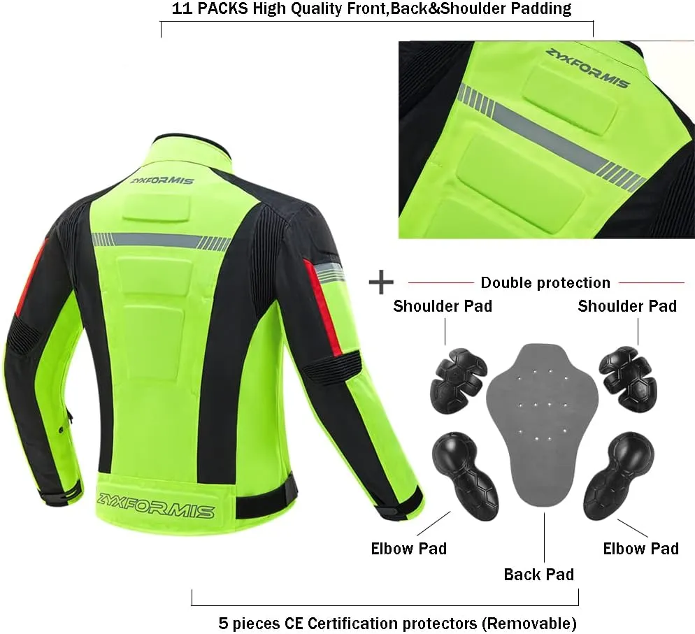 Motorcycle Jacket Motorbike Biker Waterproof Jackets Windproof Full Body Protective Gear Armoured Summer Winter for Men