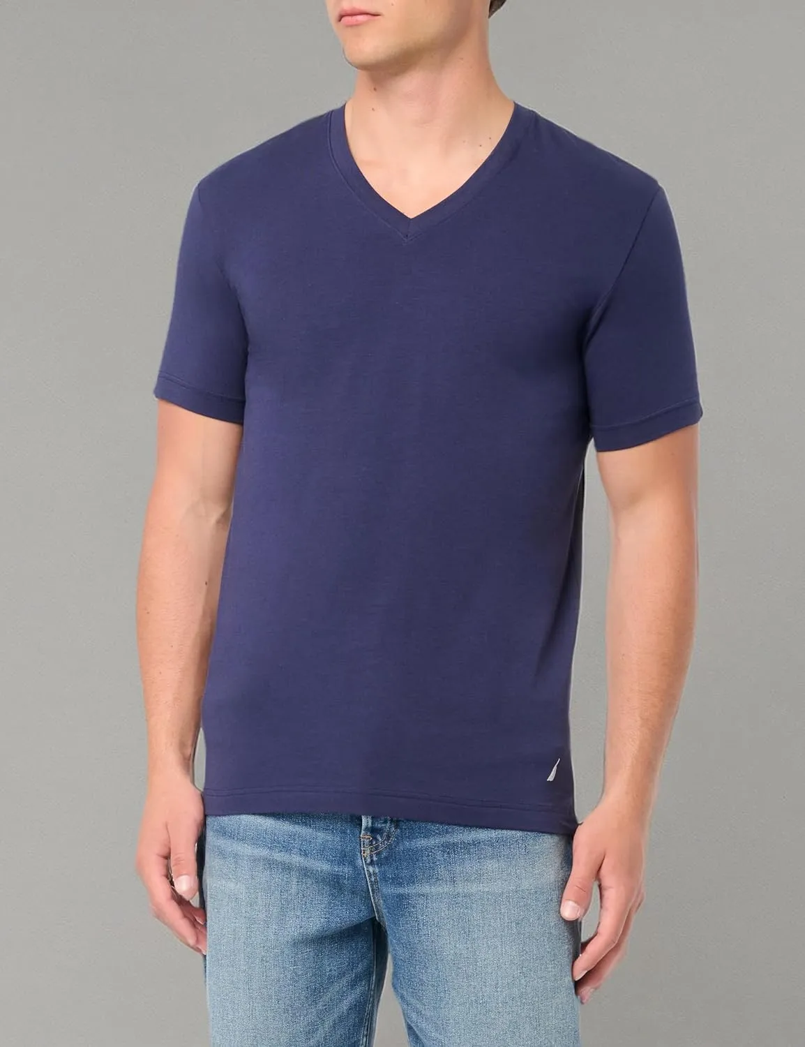 Nautica Men's 3-Pack Cotton Stretch V-Neck T-Shirt