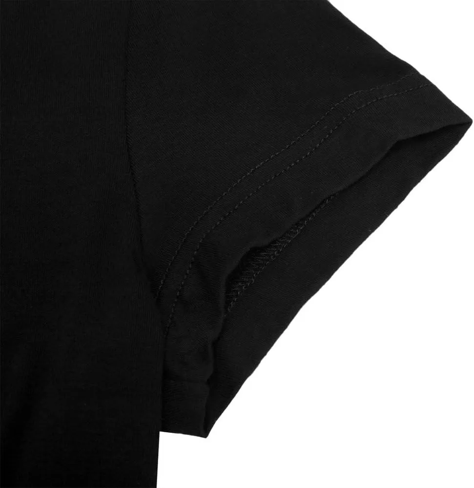 OThread & Co. Women's Basic Crop Tops Stretchy Casual Scoop Neck Cap Sleeve Shirt