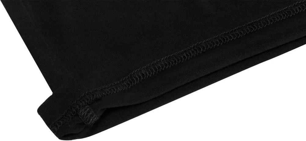 OThread & Co. Women's Basic Crop Tops Stretchy Casual Scoop Neck Cap Sleeve Shirt