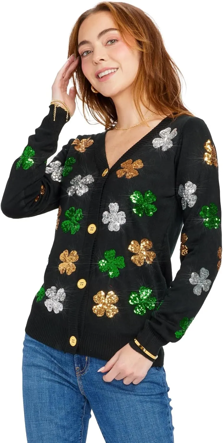 Tipsy Elves Women's St. Patrick's Day Cardigans - Comfy Loungewear for Irish Pride