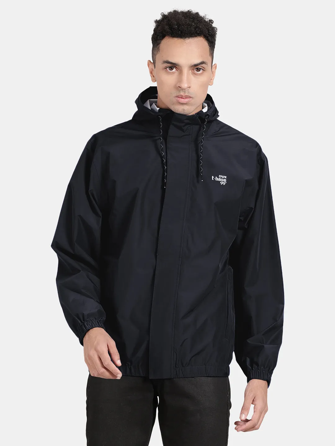 Waterproof Seam Sealed Rainwear Jacket : Navy