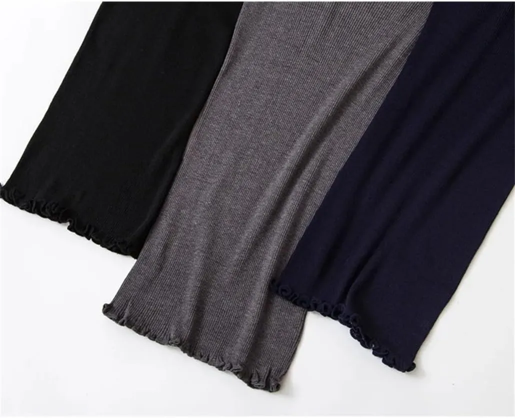 Women Silk Knitted Tank Tops Slash-Neck Sleeveless Vest Slim Stretchy Camisole