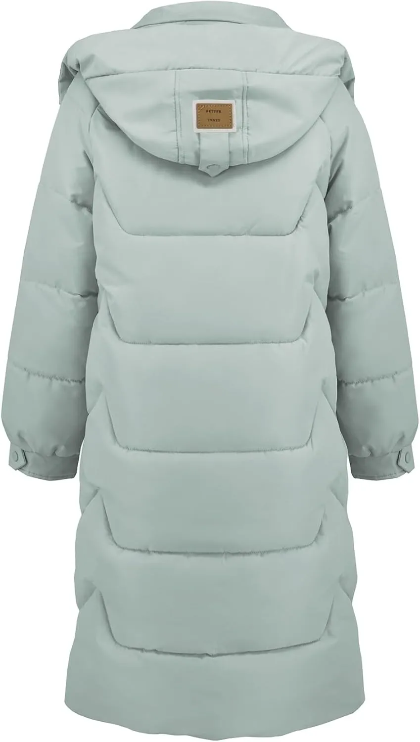 Women's Autumn and Winter New Cotton-Padded Coat Thick Long Sleeve Warm Hat Cotton-Padded Coat Long Coat
